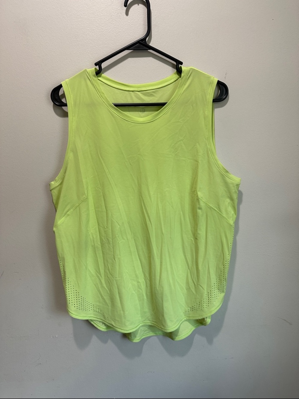 lululemon athletica Neon Yellow Sleeveless Muscle Tee